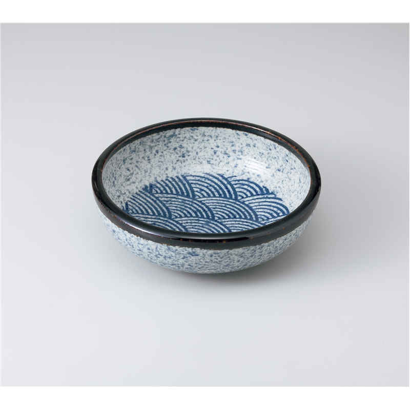 古林陶器 多用鉢 青海波 括り手8.0鉢 1023920154 1個（ご注文単位1個）【直送品】