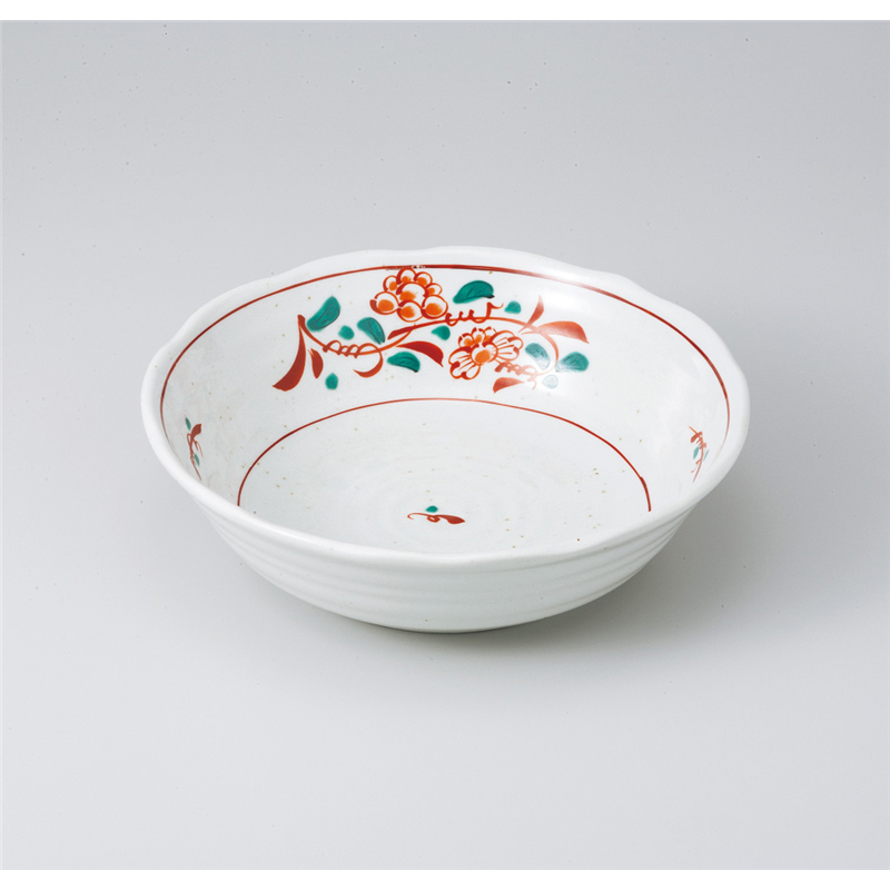 古林陶器 多用鉢 粉引花万暦7.0鉢 823230247 1個（ご注文単位1個）【直送品】