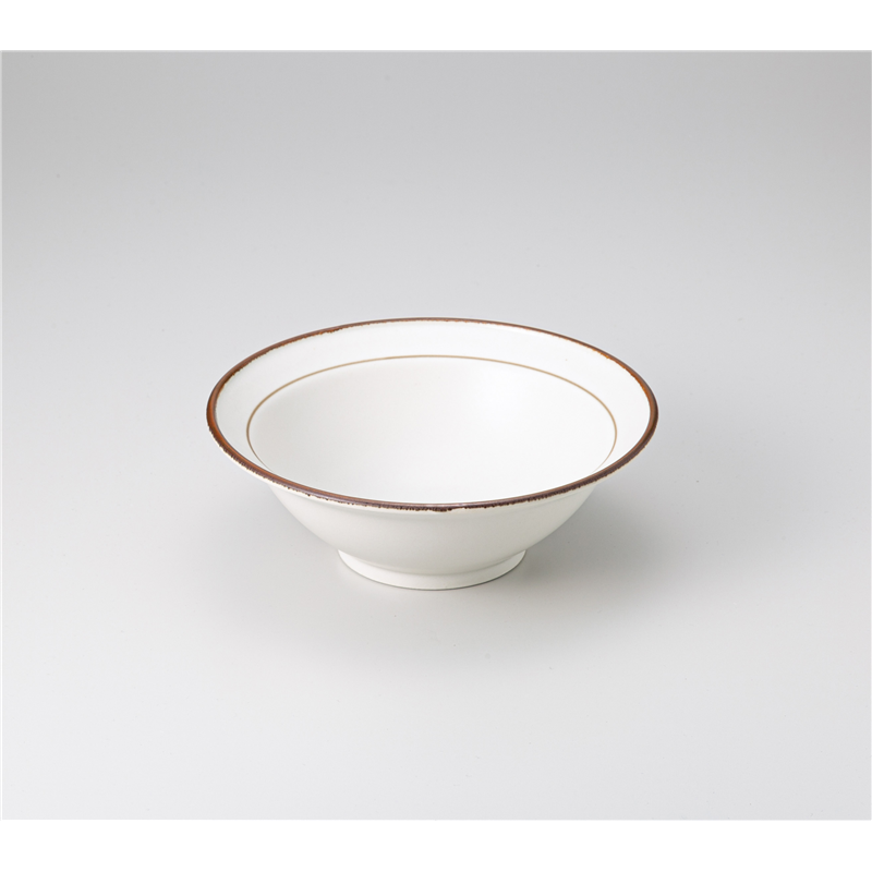 古林陶器 多用鉢 ブラウンエッヂ サラダボウル 1223230241 1個（ご注文単位1個）【直送品】