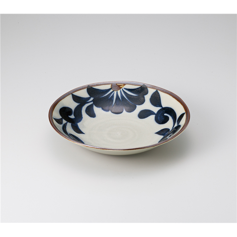 古林陶器 多用鉢 藍唐草 軽量7.0浅鉢 1223230316 1個（ご注文単位1個）【直送品】