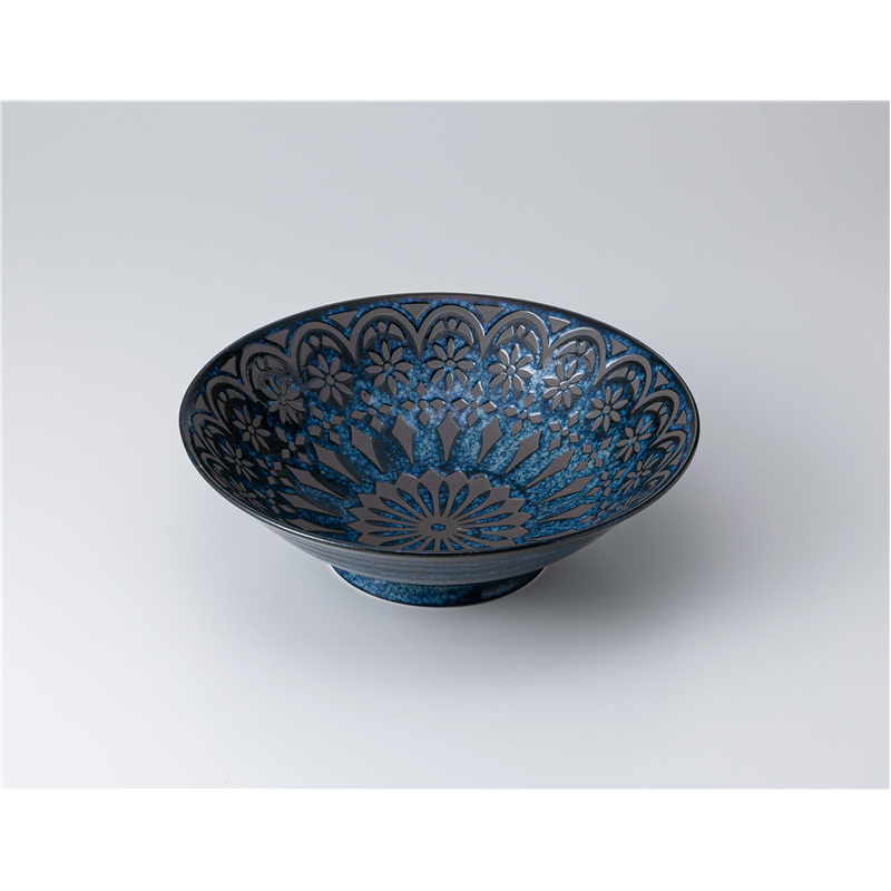 古林陶器 多用鉢 ザフラ 海碧 8.0麺鉢 1321830101 1個（ご注文単位1個）【直送品】