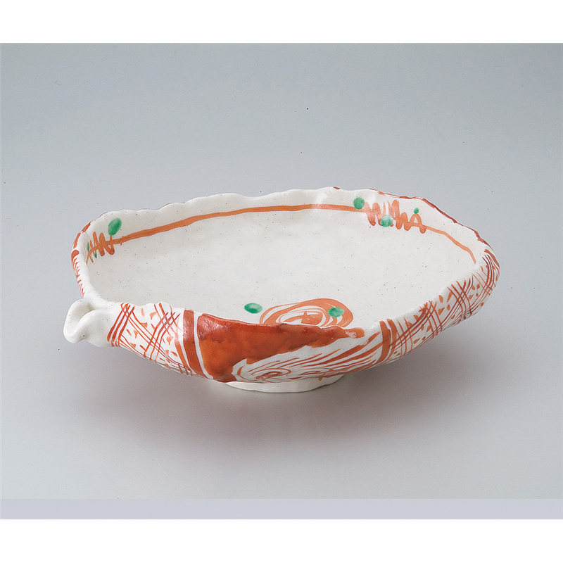 古林陶器 盛込鉢 赤絵片口鉢 521820305 1個（ご注文単位1個）【直送品】