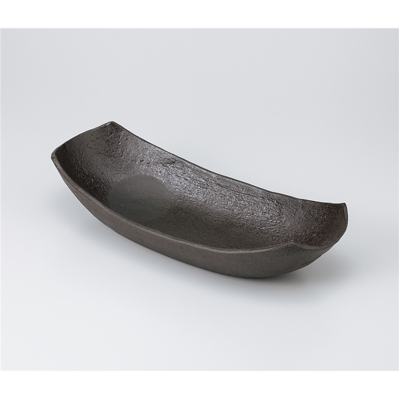 古林陶器 盛込鉢 炭化土長鉢 924320370 1個（ご注文単位1個）【直送品】