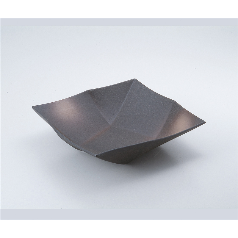 古林陶器 盛込鉢 備前オリメ角鉢大 523140325 1個（ご注文単位1個）【直送品】