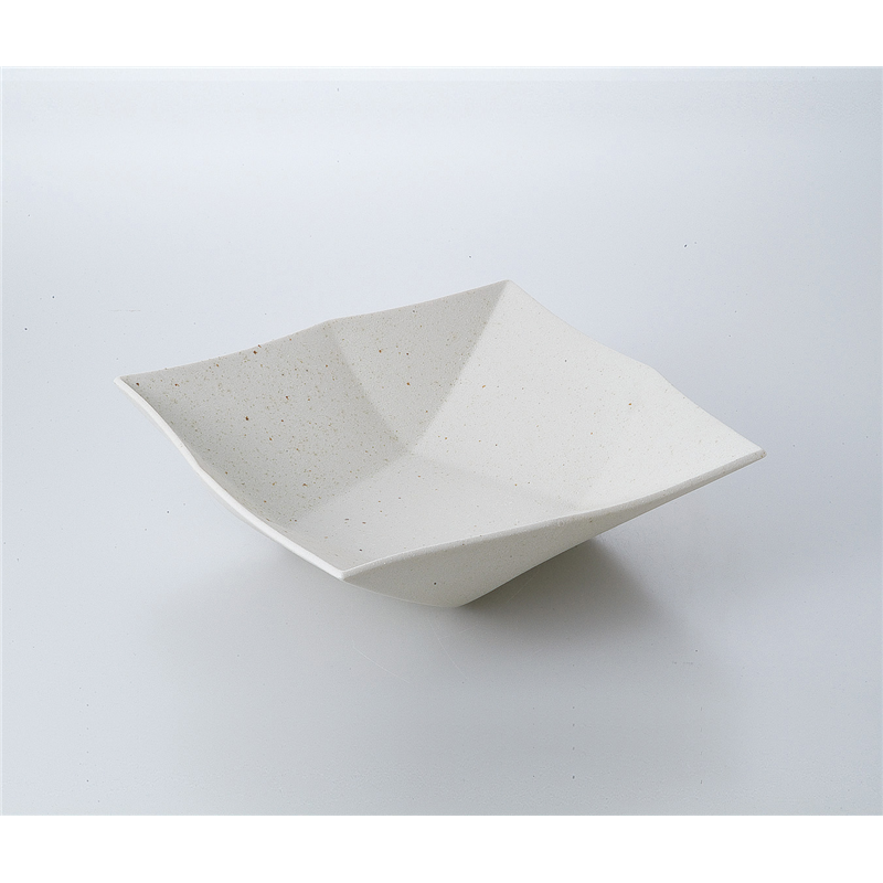 古林陶器 盛込鉢 粉引オリメ角鉢大 523310225 1個（ご注文単位1個）【直送品】