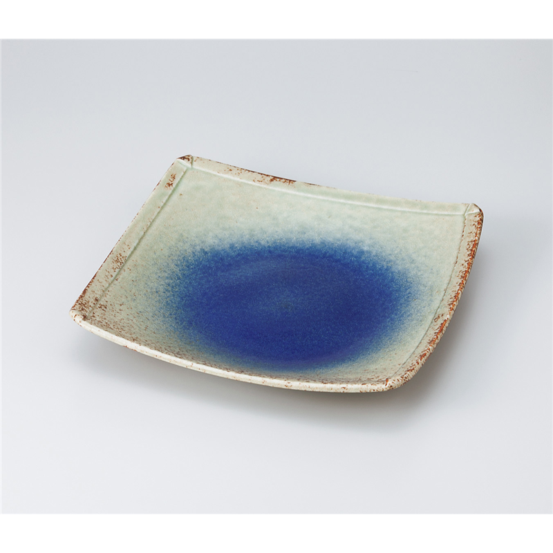 古林陶器 盛込皿 瑠璃角大皿 925930326 1個（ご注文単位1個）【直送品】