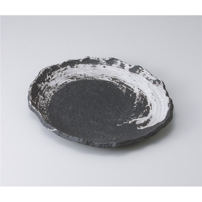 古林陶器 盛込皿 白刷毛目小判盛皿 525040384 1個（ご注文単位1個）【直送品】