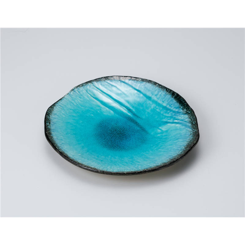 古林陶器 盛込皿 藍染スカイN9.0丸皿 1125640101 1個（ご注文単位1個）【直送品】