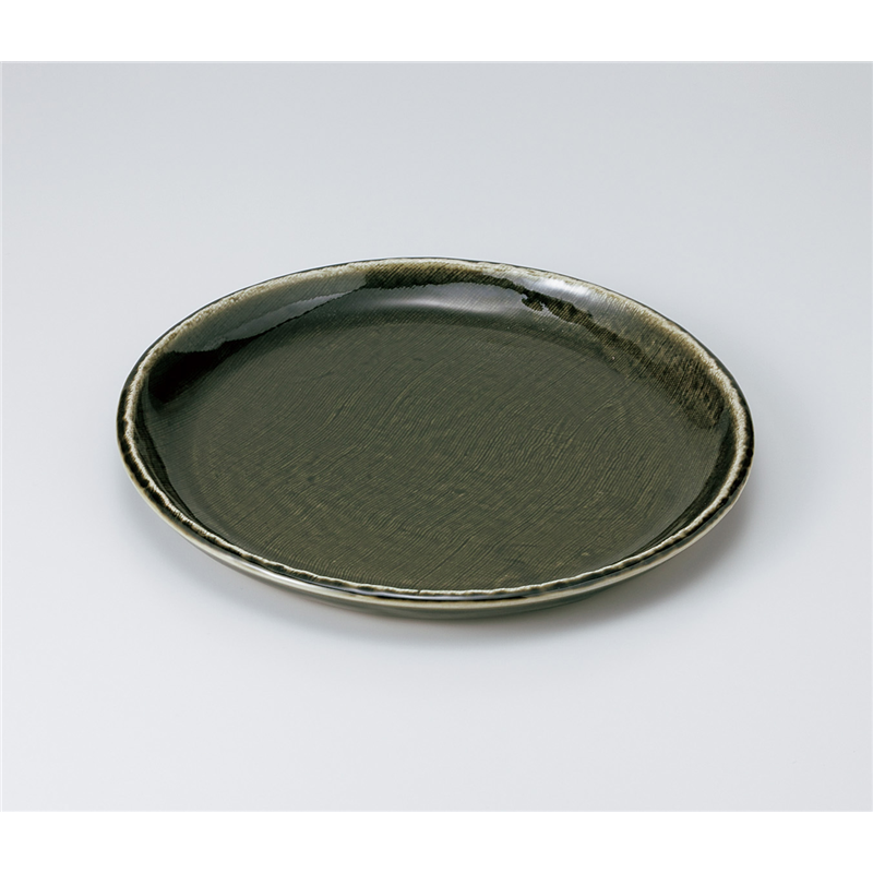 古林陶器 盛込皿 織部9.0皿 926140547 1個（ご注文単位1個）【直送品】