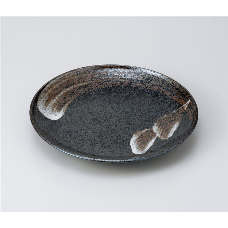 古林陶器 盛込皿 明世荒刷毛9.0皿 825540254 1個（ご注文単位1個）【直送品】