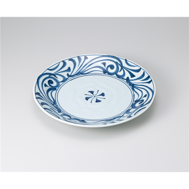 古林陶器 盛込皿 古染唐草 8.5皿 1225540131 1個（ご注文単位1個）【直送品】