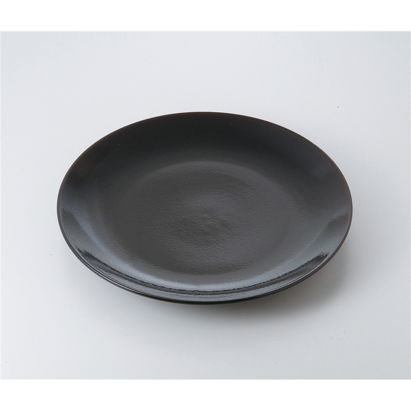 古林陶器 萬古焼盛込皿 ゆず天目13.0丸皿 525730481 1個（ご注文単位1個）【直送品】