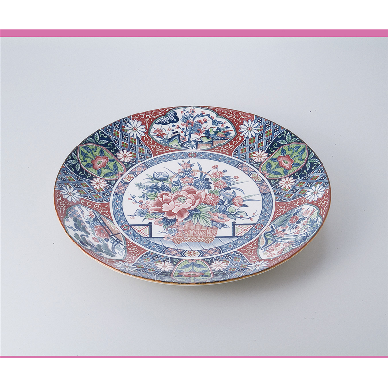 古林陶器 萬古焼盛込皿 花かご10.0皿 525740181 1個（ご注文単位1個）【直送品】