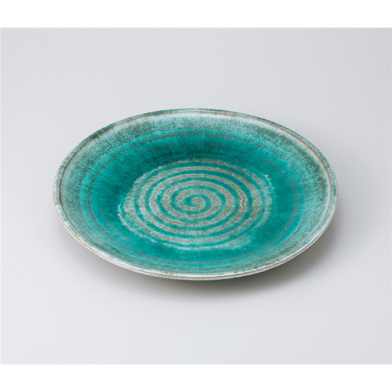 古林陶器 萬古焼盛込皿 湖水11.0丸皿 826130381 1個（ご注文単位1個）【直送品】