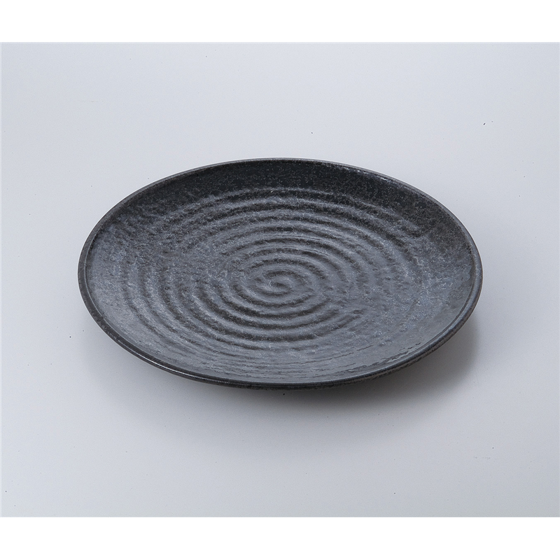 古林陶器 萬古焼盛込皿 油滴天目11.0丸皿 526020582 1個（ご注文単位1個）【直送品】