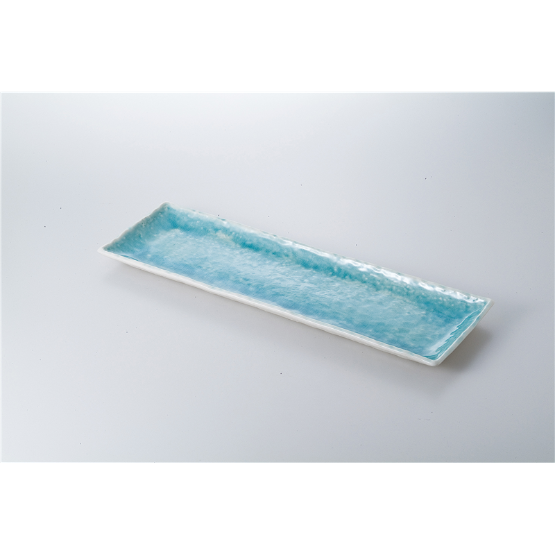 古林陶器 萬古焼盛込皿 コバルトロング皿 526330182 1個（ご注文単位1個）【直送品】