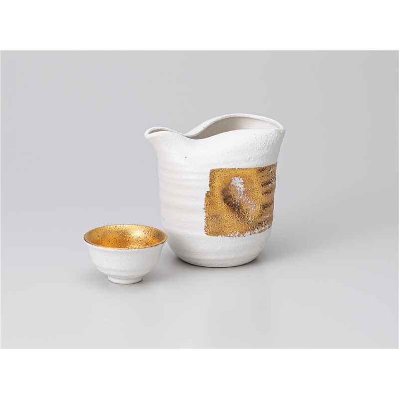 古林陶器 酒器特選 白粉引金巻 冷酒器 1226410754 1個（ご注文単位1個）【直送品】