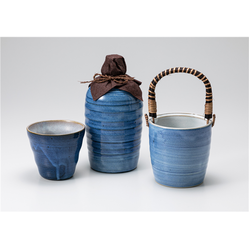 古林陶器 酒器特選 灰釉ゴス焼酎徳利4号 527711360 1個（ご注文単位1個）【直送品】