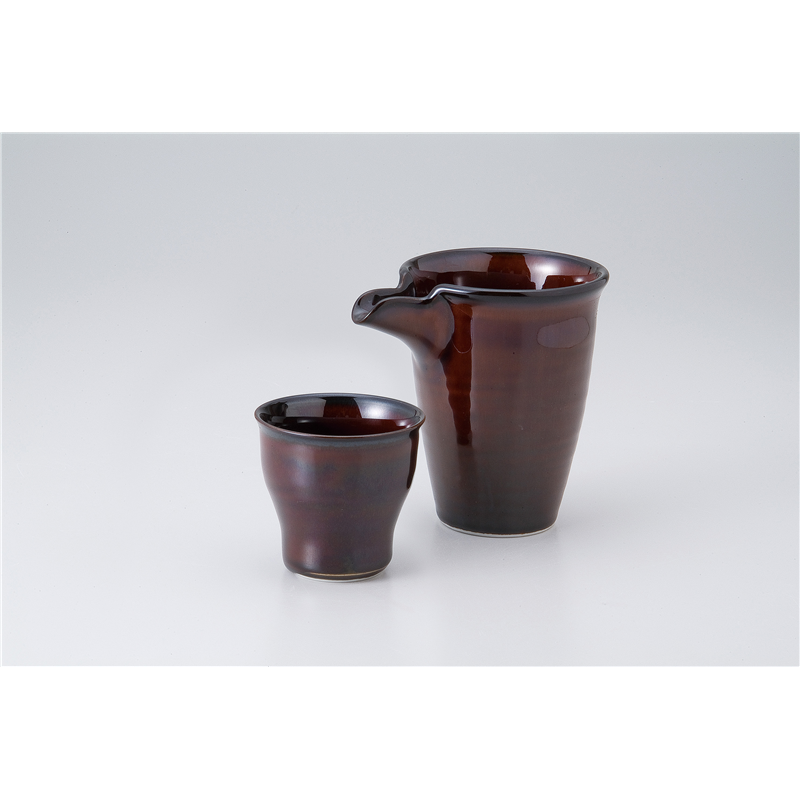 古林陶器 酒器 うるし釉冷酒器 526420552 1個（ご注文単位1個）【直送品】