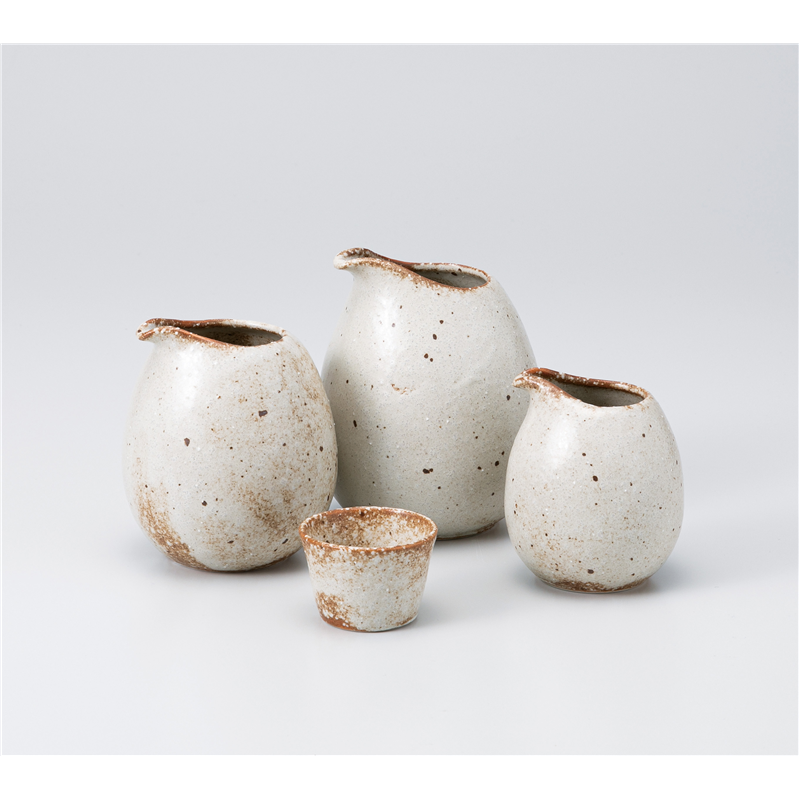 古林陶器 酒器 サビ志野 冷酒器(大) 1127440960 1個（ご注文単位1個）【直送品】