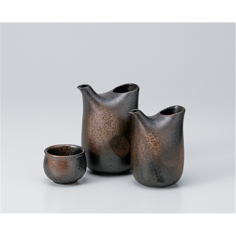 古林陶器 酒器 黒曜徳利(大) 1127340174 1個（ご注文単位1個）【直送品】