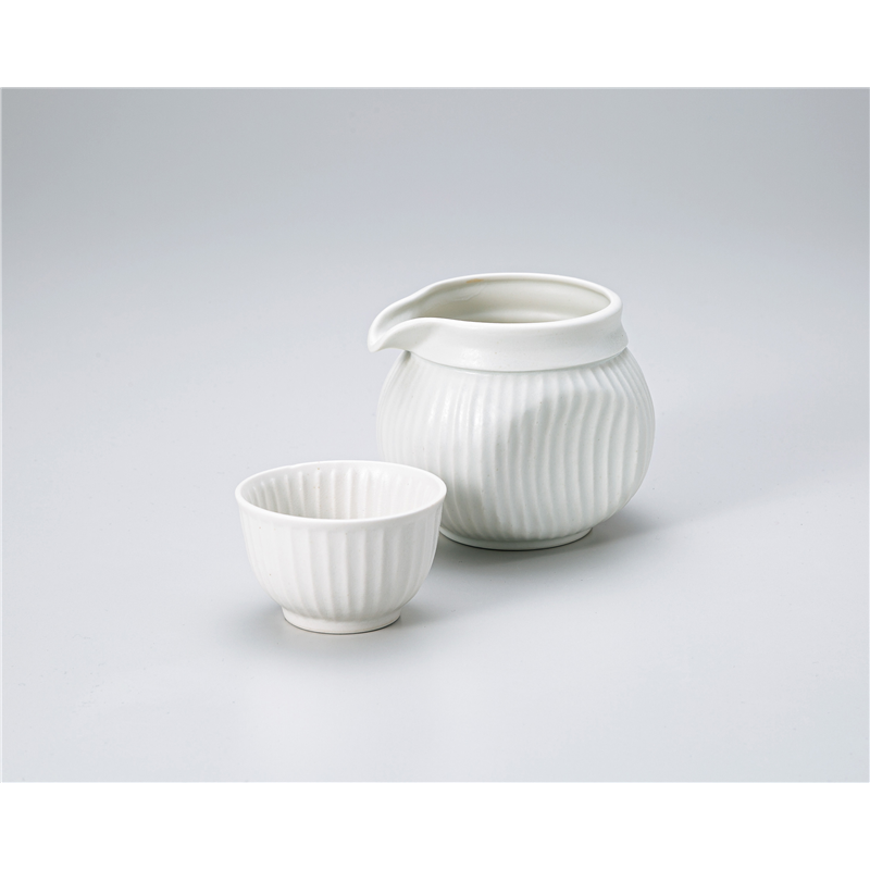 古林陶器 酒器 白マット片口冷酒器(大) 1324420351 1個（ご注文単位1個）【直送品】