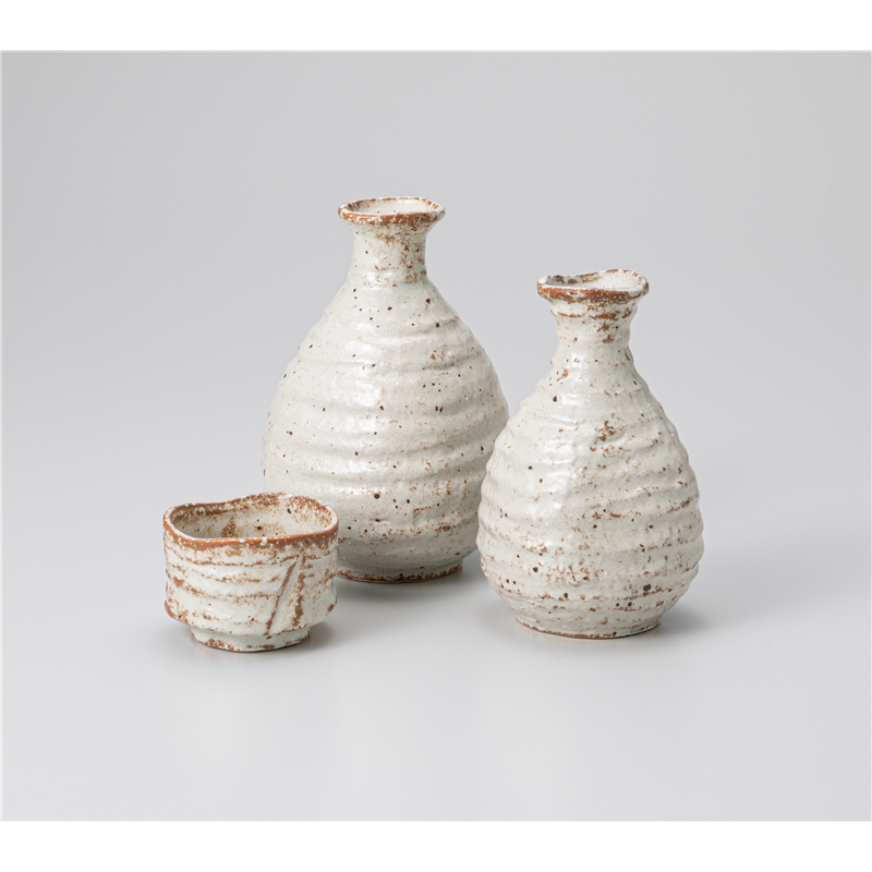 古林陶器 酒器 サビ志野 てびねり風とっくり(大) 1227040760 1個（ご注文単位1個）【直送品】