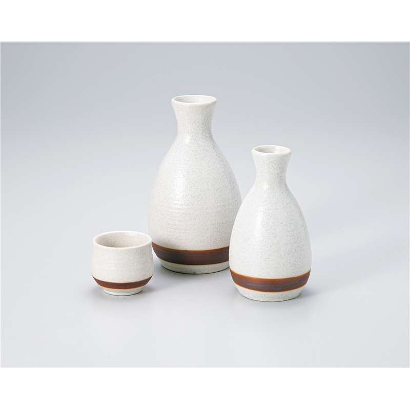 古林陶器 酒器 白結晶ライン 徳利(大) 1324710731 1個（ご注文単位1個）【直送品】