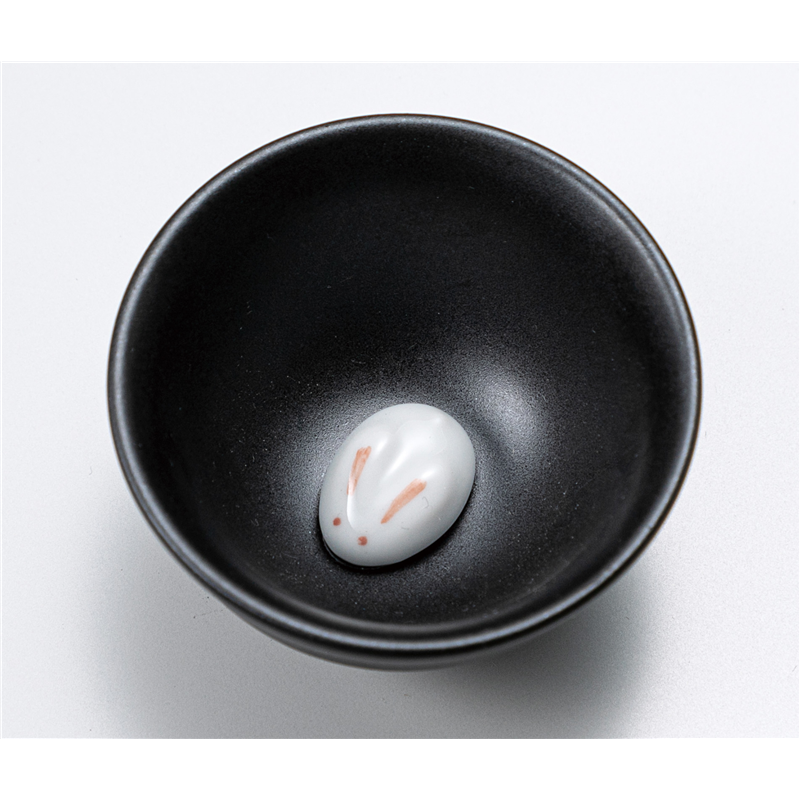 古林陶器 酒器 うさぎ黒 徳利 1227420554 1個（ご注文単位1個）【直送品】