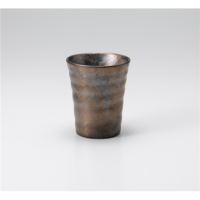 古林陶器 フリーカップ(焼酎) 窯変メタリックカップ 1227930225 1個（ご注文単位1個）【直送品】