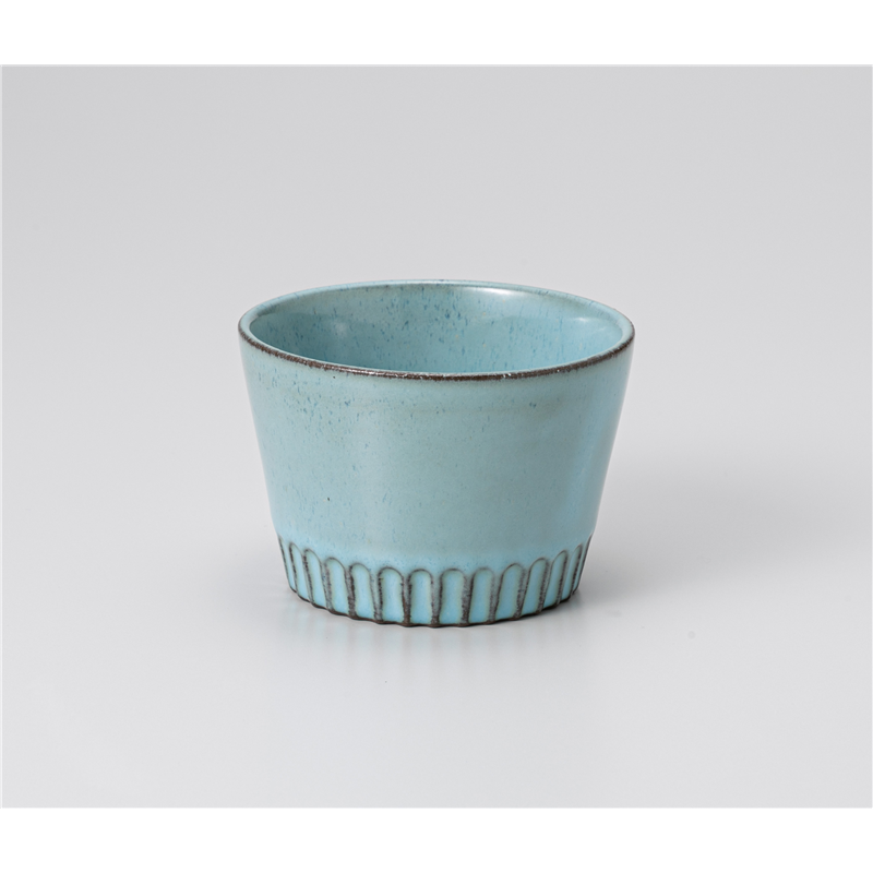 古林陶器 フリーカップ(ロック) 窯変ブルーストライプカップ 1228010251 1個（ご注文単位1個）【直送品】