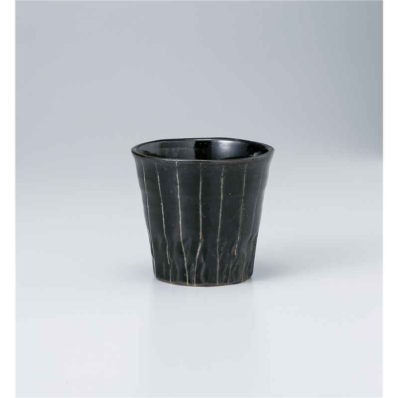 古林陶器 フリーカップ(ロック) 黒粉引十草焼酎カップ 1029130257 1個（ご注文単位1個）【直送品】
