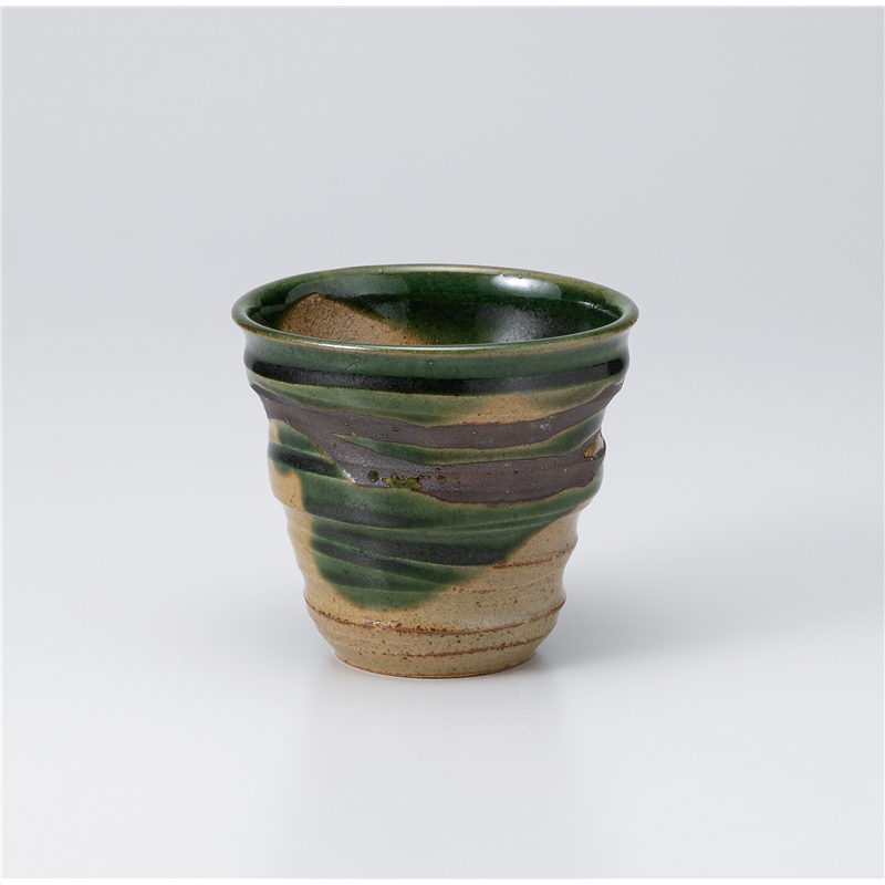 古林陶器 フリーカップ(ロック) 茶織部マルチカップ 1129050157 1個（ご注文単位1個）【直送品】