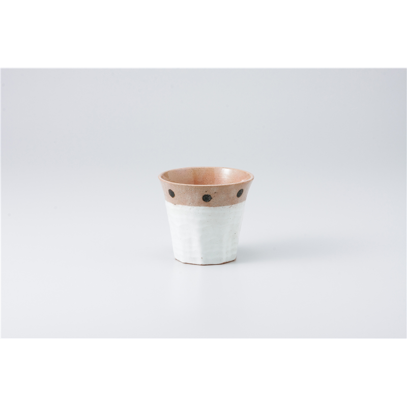 古林陶器 フリーカップ(ロック) 黒ドット焼酎カップ 928860657 1個（ご注文単位1個）【直送品】