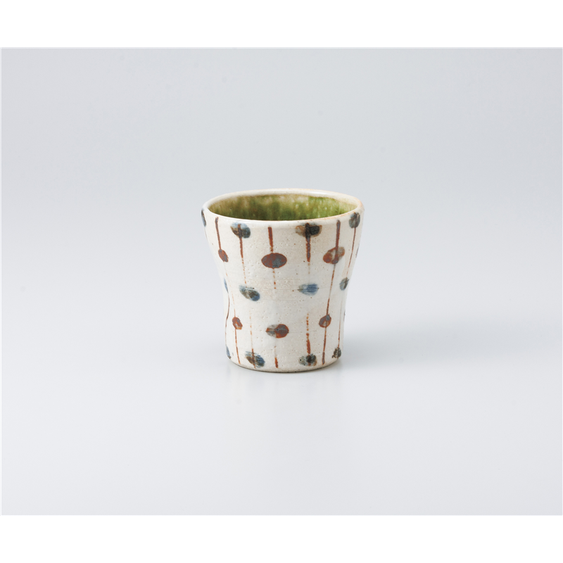 古林陶器 フリーカップ(ロック) 織部すだれ タンブラー 928760141 1個（ご注文単位1個）【直送品】