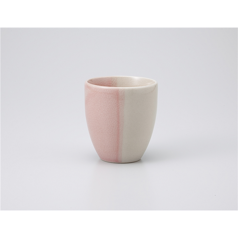 古林陶器 フリーカップ(ロック) ピンク塗分け コップ大 1128540178 1個（ご注文単位1個）【直送品】