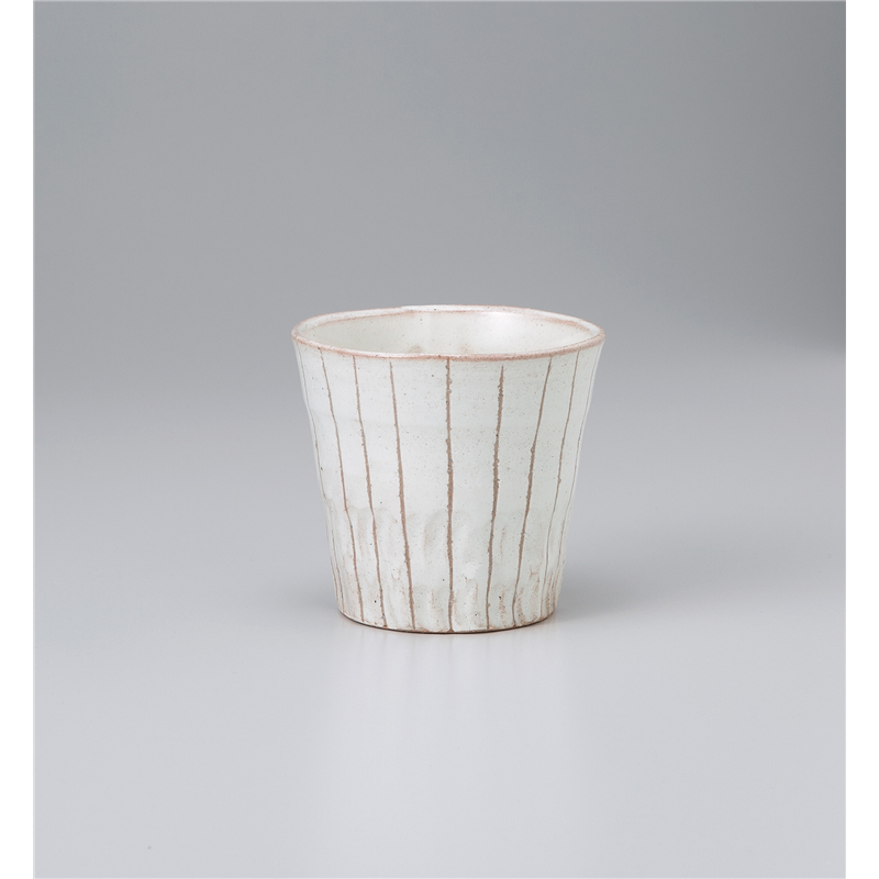 古林陶器 フリーカップ(ロック) 白粉引十草焼酎カップ 1029130357 1個（ご注文単位1個）【直送品】