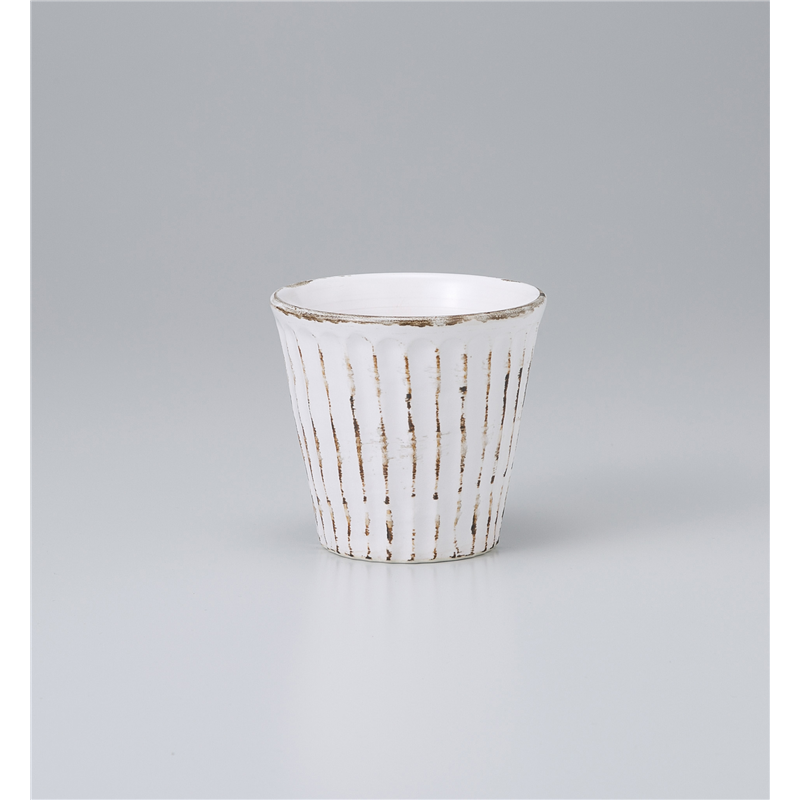 古林陶器 フリーカップ(ロック) 錆粉引しのぎロック 1029340308 1個（ご注文単位1個）【直送品】