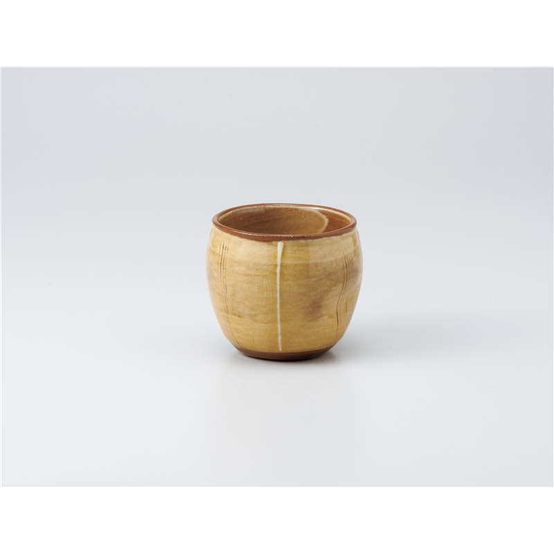 古林陶器 フリーカップ(ロック) 黄トクサペコ焼酎カップ 928930257 1個（ご注文単位1個）【直送品】