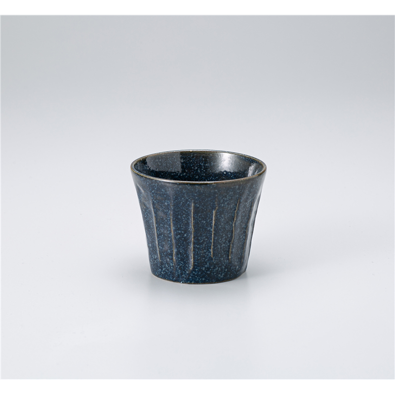 古林陶器 フリーカップ(ロック) ソギフリーカップ 藍の雪 1325760476 1個（ご注文単位1個）【直送品】