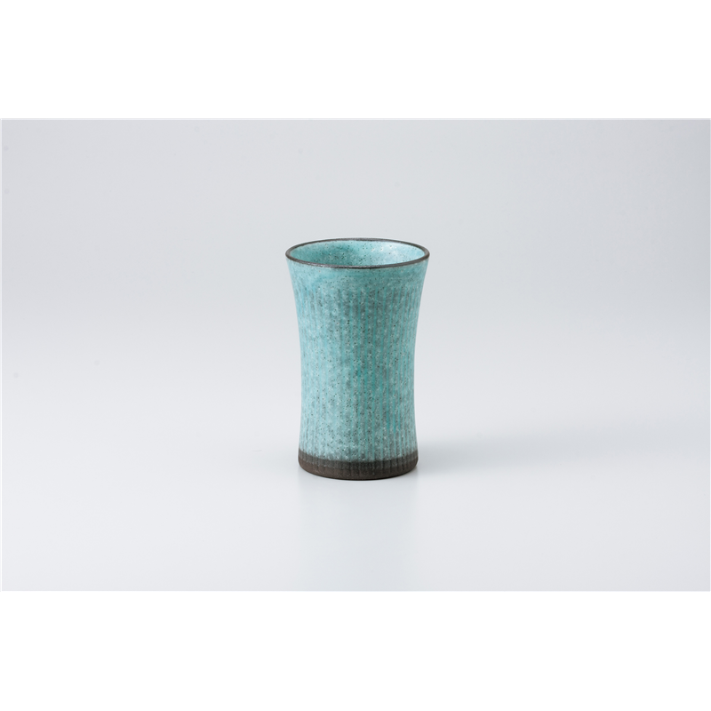 古林陶器 フリーカップ(ビール) ビアカップ ターコイズブルー 929030505 1個（ご注文単位1個）【直送品】