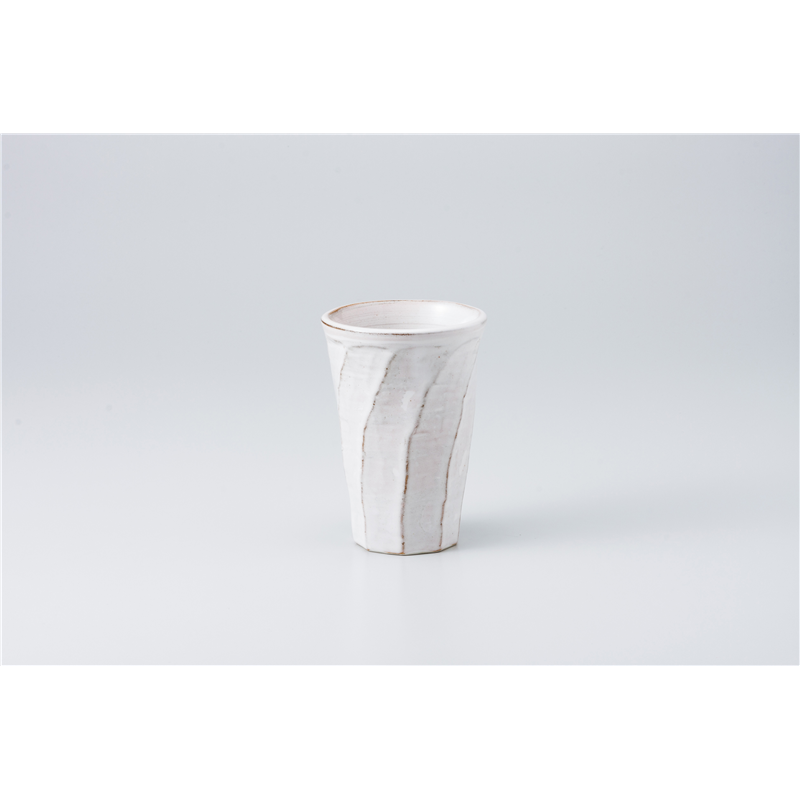 古林陶器 フリーカップ(ビール) 粉引ねじり カップ 929210561 1個（ご注文単位1個）【直送品】