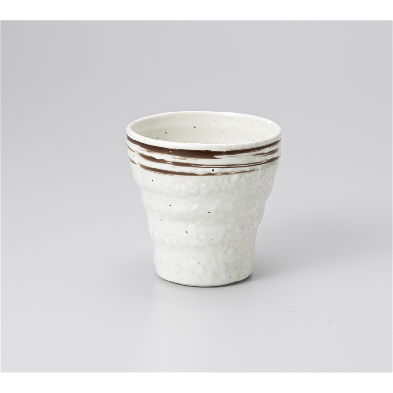 古林陶器 フリーカップ(ビール) 粉引刷毛フリーカップ 1228140226 1個（ご注文単位1個）【直送品】