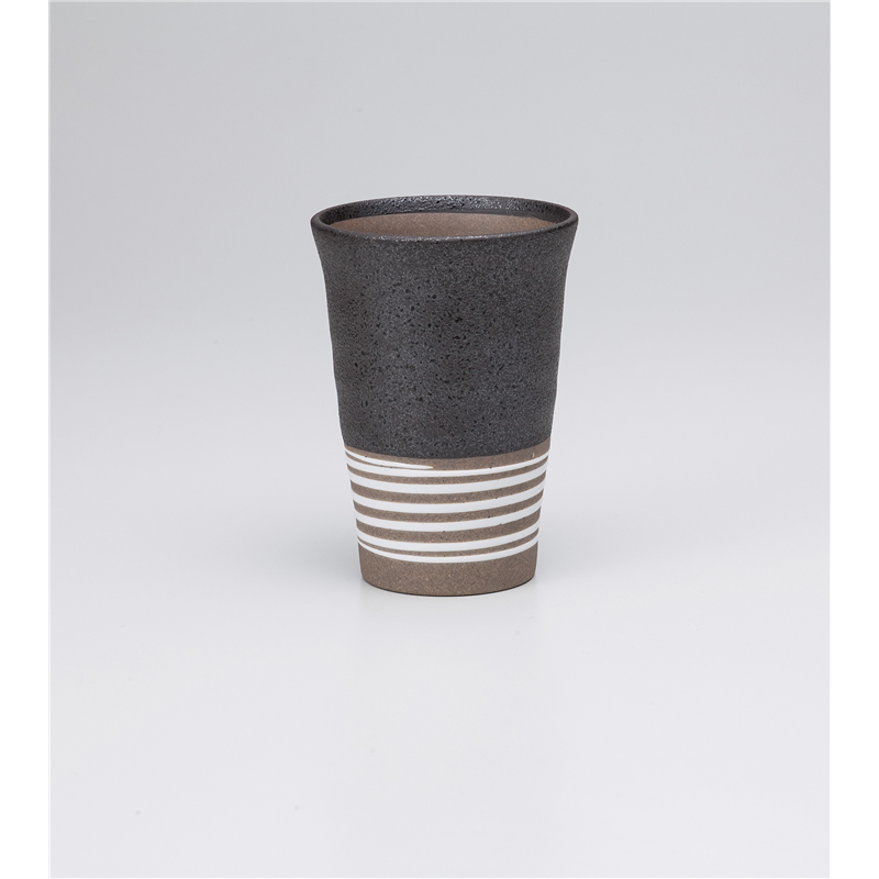 古林陶器 フリーカップ(ビール) 黒うずビ-ルカップ 1029540316 1個（ご注文単位1個）【直送品】