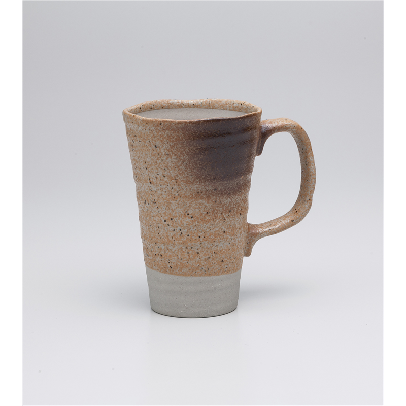 古林陶器 ビールジョッキ・フリーカップ 黄信楽波渕ジョッキ 1029530251 1個（ご注文単位1個）【直送品】