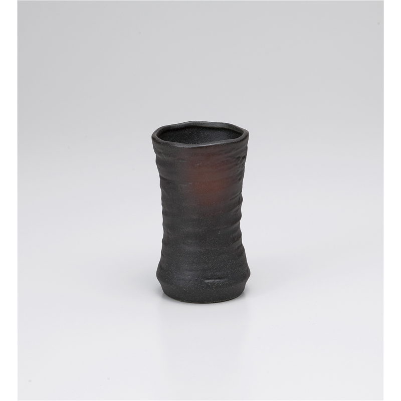 古林陶器 ビールジョッキ・フリーカップ 黒備前六ベエフリ-カップ 1029750247 1個（ご注文単位1個）【直送品】
