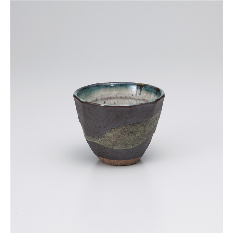 古林陶器 フリーカップ 黒銀彩雲ロックカップ 1029750451 1個（ご注文単位1個）【直送品】