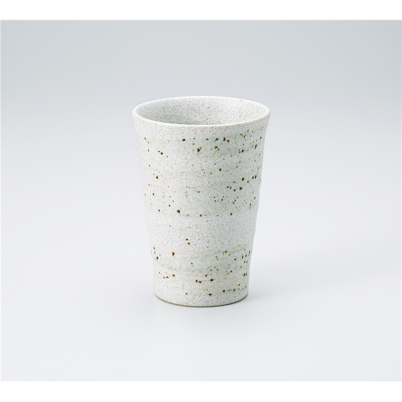 古林陶器 フリーカップ 白吹き白砂刷毛目フリーカップ 1326030225 1個（ご注文単位1個）【直送品】