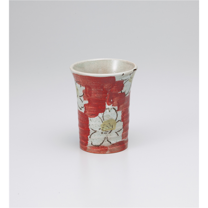古林陶器 フリーカップ ダミ桜フリーカップ赤 1029720257 1個（ご注文単位1個）【直送品】