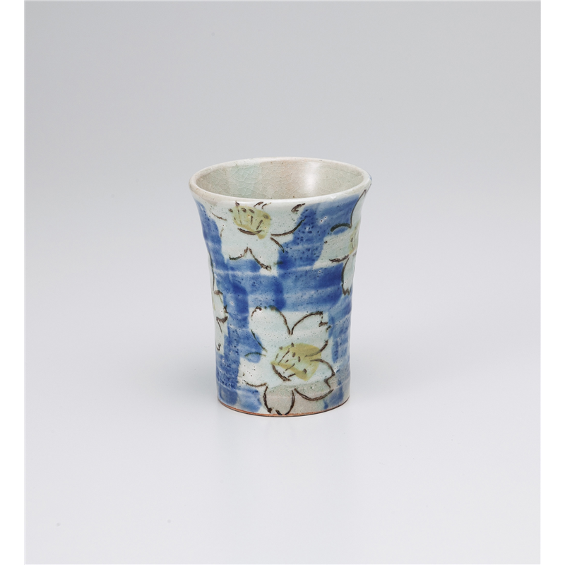 古林陶器 フリーカップ ダミ桜フリーカップ青 1029720357 1個（ご注文単位1個）【直送品】